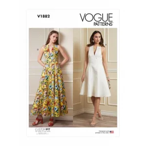 Vogue Dress Pattern V1882-Y5 (18-20-22-24-26)